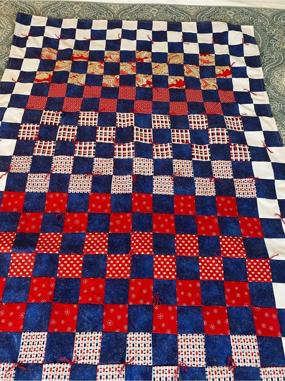 Handmade patchwork quilt